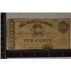Image 1 : 1863 STATE OF ALABAMA 10 CENT FRACTIONAL CURRENCY