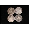 Image 1 : 18??-O, 1876, 1877 & 1884 SILVER SEATED LIBERTY