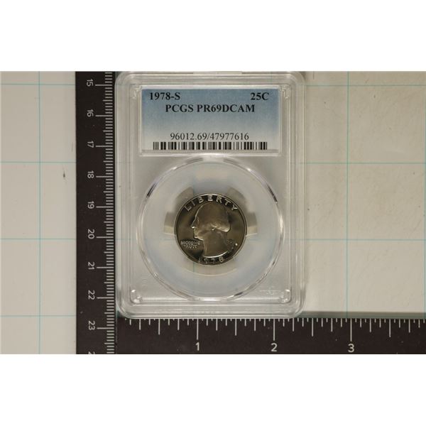 1978-S WASHINGTON QUARTER PCGS PR69 DCAM