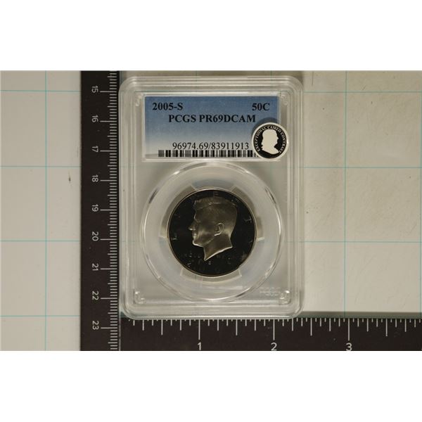 2005-S KENNEDY HALF DOLLAR PCGS PR69 DCAM