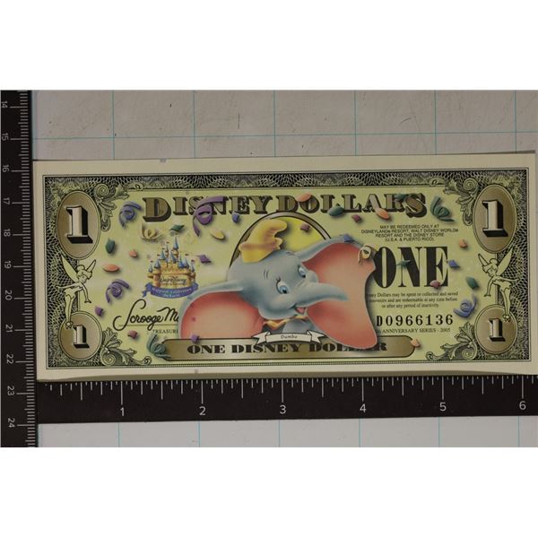 2005-A DISNEY DOLLAR DUMBO CRISP UNC