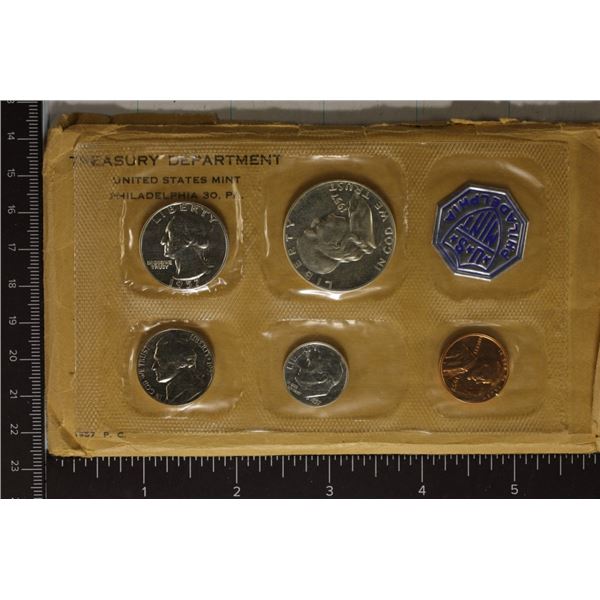 1957 US SILVER PROOF SET (WITH ENVELOPE)