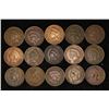 Image 1 : 15 INDIAN HEAD CENTS: 1900-1908.  CONTAINS 1 OF