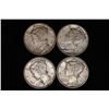 Image 1 : 2-1939 & 2-1941-D SILVER MERCURY DIMES. UNC