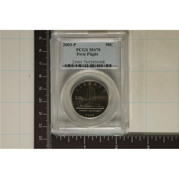 2003-P FIRST FLIGHT HALF DOLLAR PCGS MS70