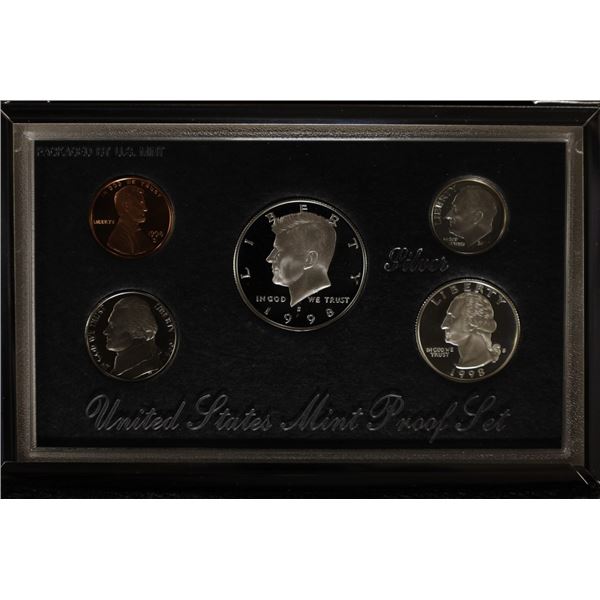 1998 US SILVER PREMIER PROOF SET (WITH BOX)