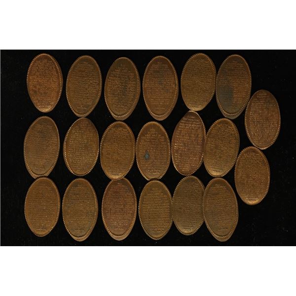 20 ELONGATED LINCOLN CENTS: I AM THE LORD, OUR