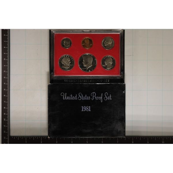 1981 US PROOF SET (WITH BOX)