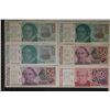 Image 1 : 6 ARGENTINA BILLS: 3-ONE AUSTRAL(1 IS CU), 2-FIFTY