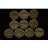 Image 2 : 10 ASSORTED 35% SILVER JEFFERSON WAR NICKELS: 1942