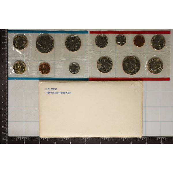 1980 US MINT SET (UNC) P/D/S (WITH ENVELOPE)