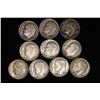Image 1 : 10 ROOSEVELT SILVER DIMES: 2-1947, 1-1952, 4-1964&
