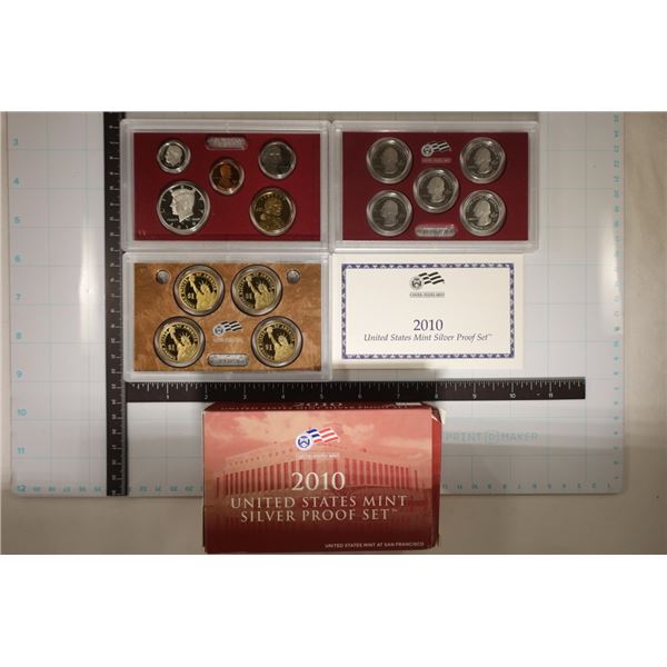 2010 US SILVER PROOF SET (WITH BOX) AND CERT.