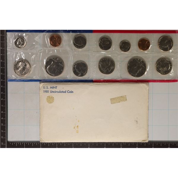 1981 US MINT SET (UNC) P/D/S (WITH ENVELOPE)