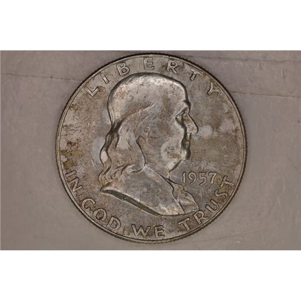 1957-D SILVER FRANKLIN HALF DOLLAR