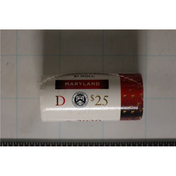 2020-D MARYLAND INNOVATION BU $25 ROLL WITH