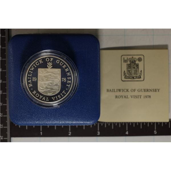 1978 BAILIWICK OF GUERNSEY STERLING SILVER 25