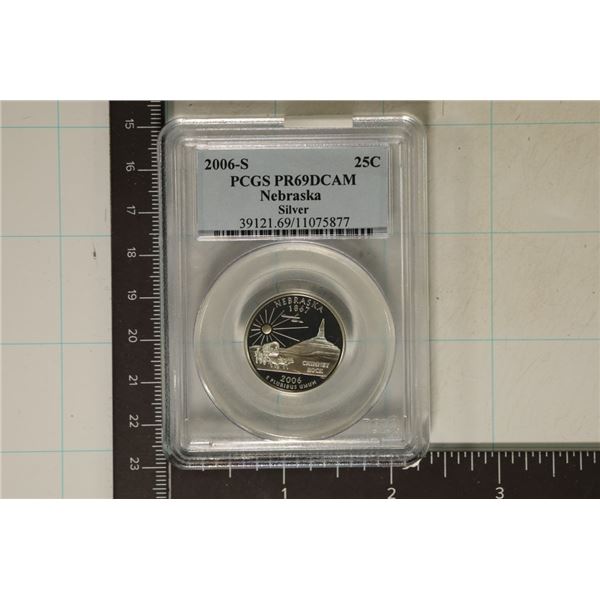 2006-S SILVER QUARTER PCGS PR69 DCAM