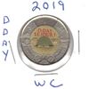 Image 1 : 2019 Canadian Toonie, D - Day With Colour