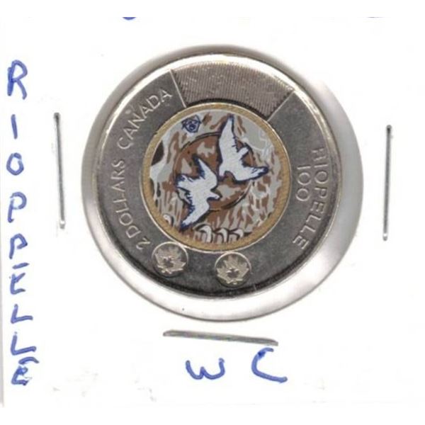 2023 Canadian Toonie, Riopelle Birds With Colour