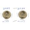 Image 1 : TWO 2024 Canadian Loonies, Mint, King Charles III