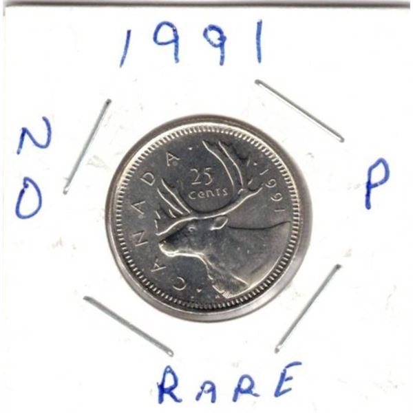 Canadian Quarter, RARE NO P