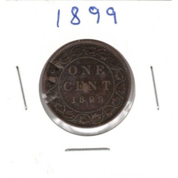 1899 Canadian Large Cent Penny, Queen Victoria
