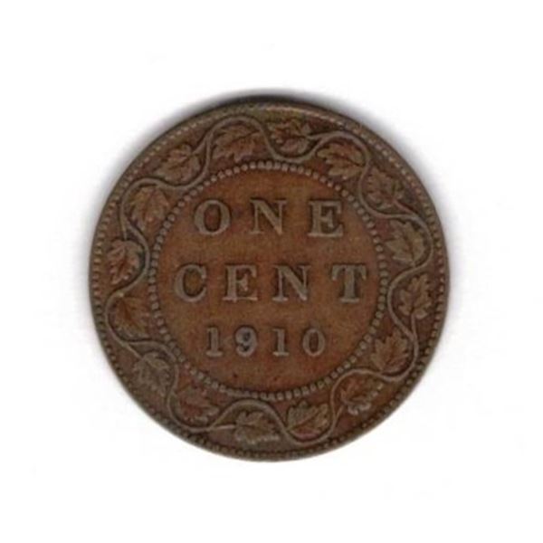 1910 Canadian Large Cent Penny