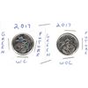 Image 1 : 2017 Canadian Quarters, Green Future With Colour and Without Colour