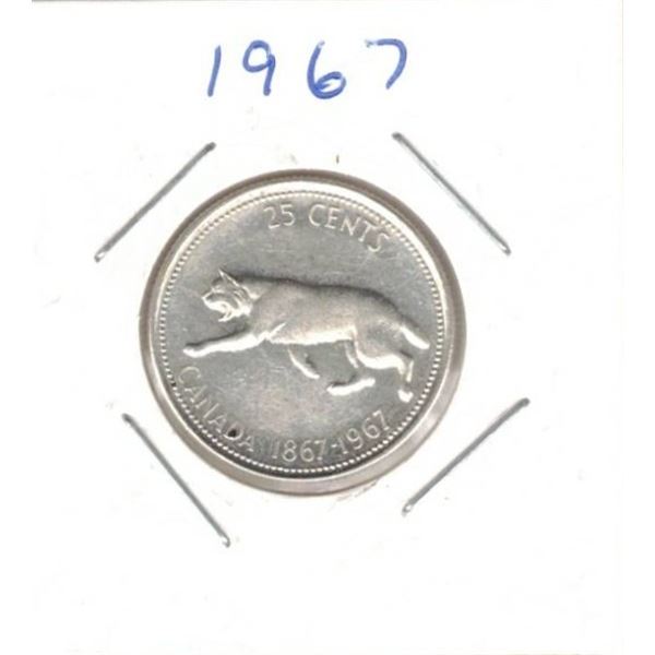 Canadian Centennial Quarter-Lynx