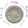 Image 1 : 1946 Canadian Half Dollar, Wide Date