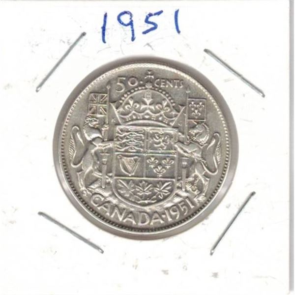 1951 Canadian Half Dollar