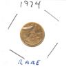 Image 1 : Gold Plated 1974 Canadian Dime, Rare, 0.97Kt Gold
