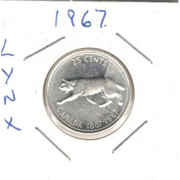 Canadian Centennial Quarter-Lynx