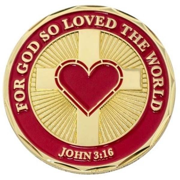 John 3:16  Challenge Coin, 1.75"
