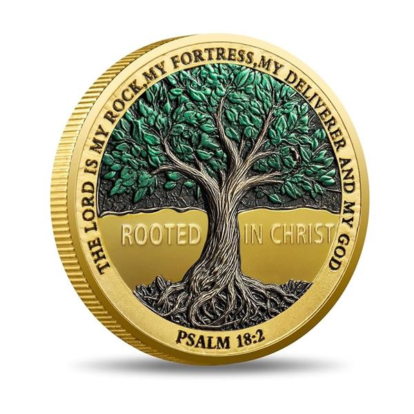 Psalm 18:2  Challenge Coin, 1.75"