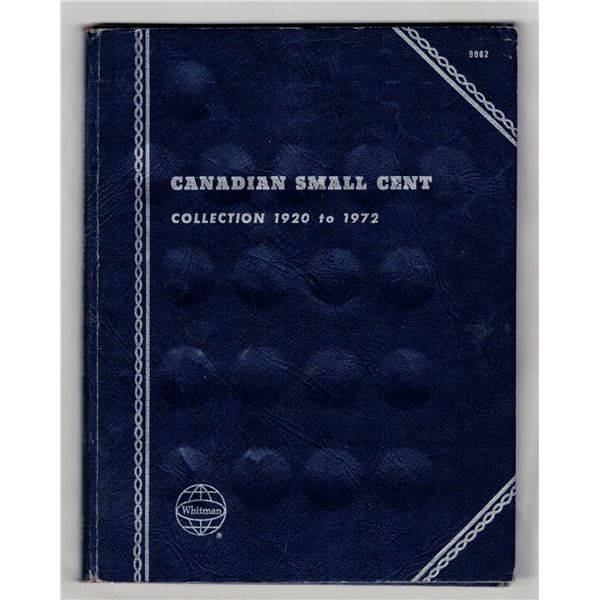 Blue Whitman Book Small Cent 1920 to 1972 - With some coins see photos