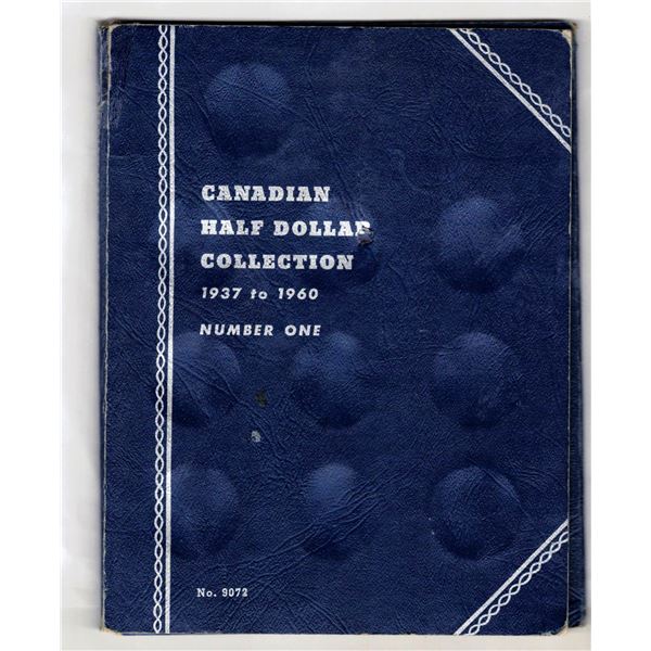 Blue Whitman Book Half Dollar Collection 1937 - 1960, No Coins Inside