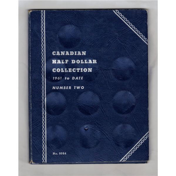 Blue Whitman Book Half Dollar Collection 1961 to Date, No Coins Inside