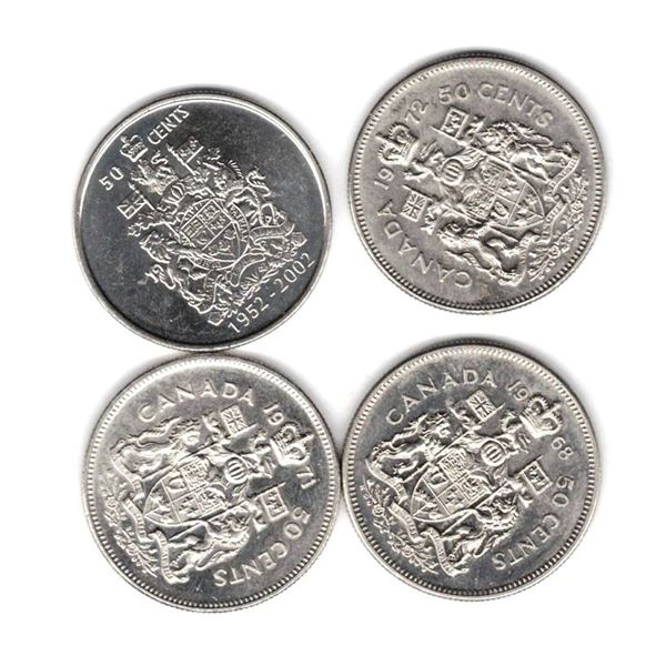 FOUR 50 Cent Coins