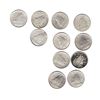 Image 1 : Silver Dimes,   1941 x 2, 1942 x 2, 1945, 1946 x 2, 1947 x 2, 1949 x 2