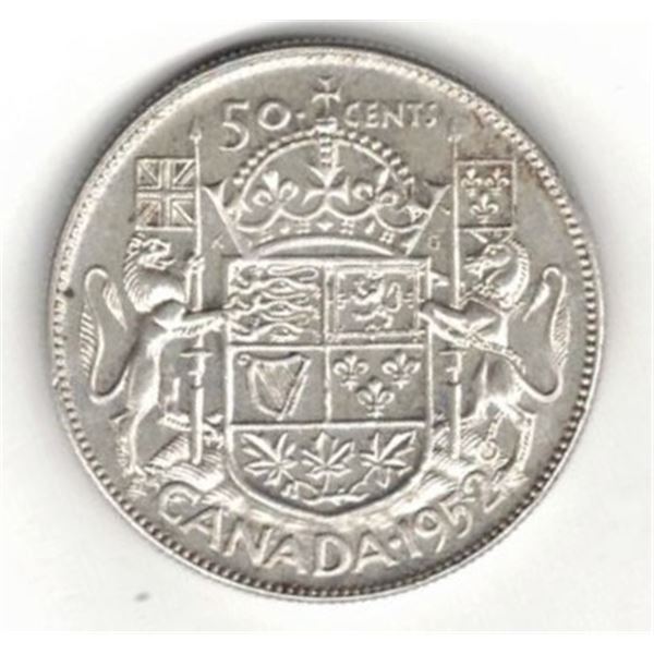 1952 Canadian 50 Cent Piece