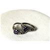 Image 1 : TWO VINTAGE AVON DESIGNER SIGNED STERLING SILVER 925 AMETHYST RING SIZE 7.25