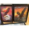 Image 2 : FIVE 3D Lenticular Wolf and Eagles  Art