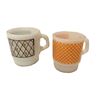 Image 1 : One Termocrisa and One Anchor Hocking milk glass mugs