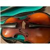 Image 2 : 4/4 Antonius Stradivan Faciebat Anna Violin with Bow and Case,  Has a crack see photo