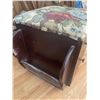 Image 3 : Foot Stool Sewing Box,  Needs small repair on side