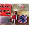 Image 2 : Vintage Playmobil 1974 Geobra Figure , Cabbage Patch Book, Tacks and Cracker Jack Prize