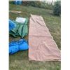 Image 1 : Tarps , the brown one is 7' x 14'