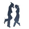 Image 1 : Pair of Hand Made Wood Silhouette Figures 5' - 6'